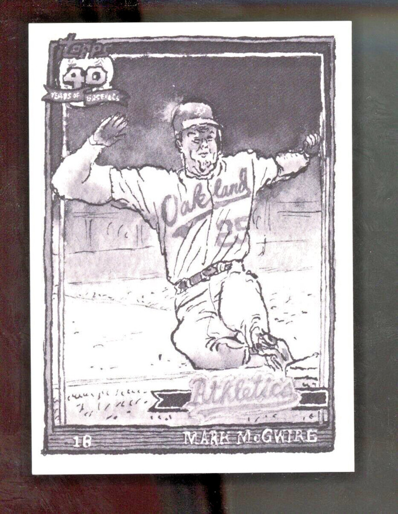 2024 Topps Spotlight Friedman Mark McGwire Grayscale Filter Parallel /49