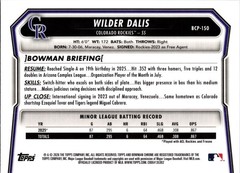 2026 Bowman #BCP-150 Wilder Dalis Chrome Prospects