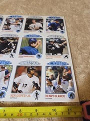 Chicago Tribune 2008 Player Cards Set #1-3-4 Uncut Sheets Cubs/White Sox