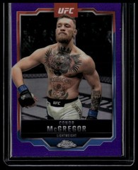 2025 Topps Chrome UFC #101 Conor McGregor Purple Refractor