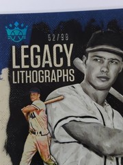 2021 Panini Diamond Kings – Legacy Lithographs Eddie Mathews #LL-12 Holo Blue…