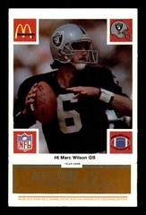 1986 McDonald&rsquo;s RAIDERS FOOTBALL CARDS gold Tab see drop down menu NM to Mint