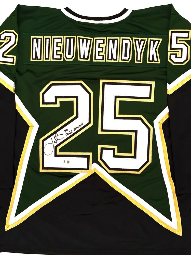Joe Nieuwendyk Signed Dallas Stars Jersey #25 Conn Smythe Inscribed Beckett BAS