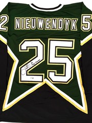 Joe Nieuwendyk Signed Dallas Stars Jersey #25 Conn Smythe Inscribed Beckett BAS
