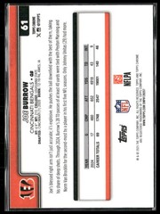 2025 Topps Chrome #61 Joe Burrow X-Fractor