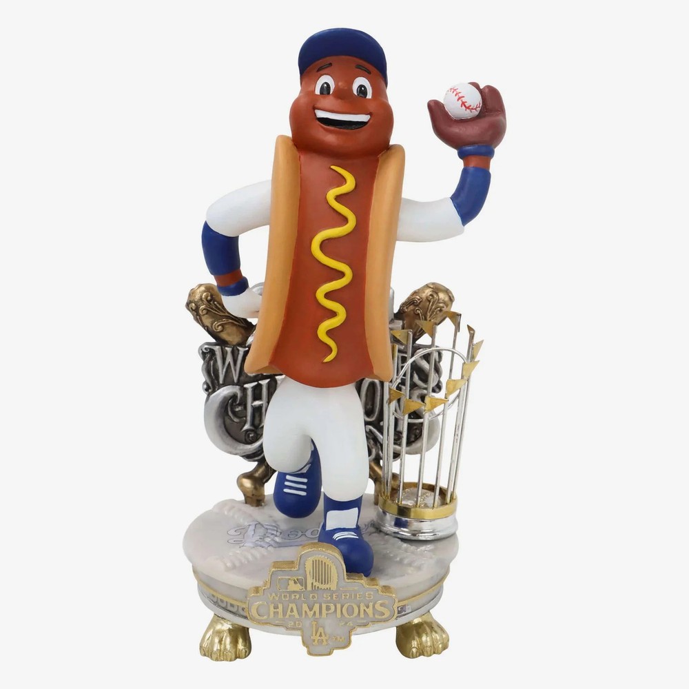 Dodger Dog Los Angeles Dodgers 2024 World Series Champs Celebration Bobblehead