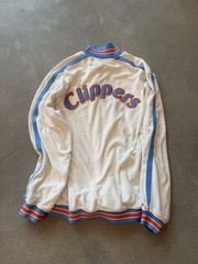 NBA Vintage Majestic Hardwood Classics San Diego Clippers Front Warm Up Shirt L