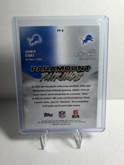 Topps Signature Class 2025 Jahmyr Gibbs David Montgomery Lions PP-8 Purple /100