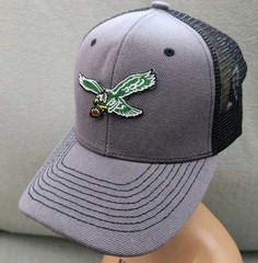 Philadelphia Eagles Hat Dark Gray & Black Mesh Snapback Cap Adjustable Hat