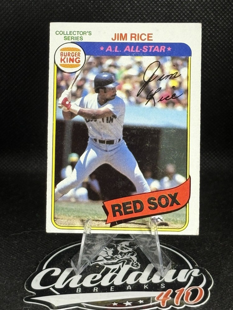 1980 Topps Burger King Set-Break #20 Jim Rice NR-Mint or Better