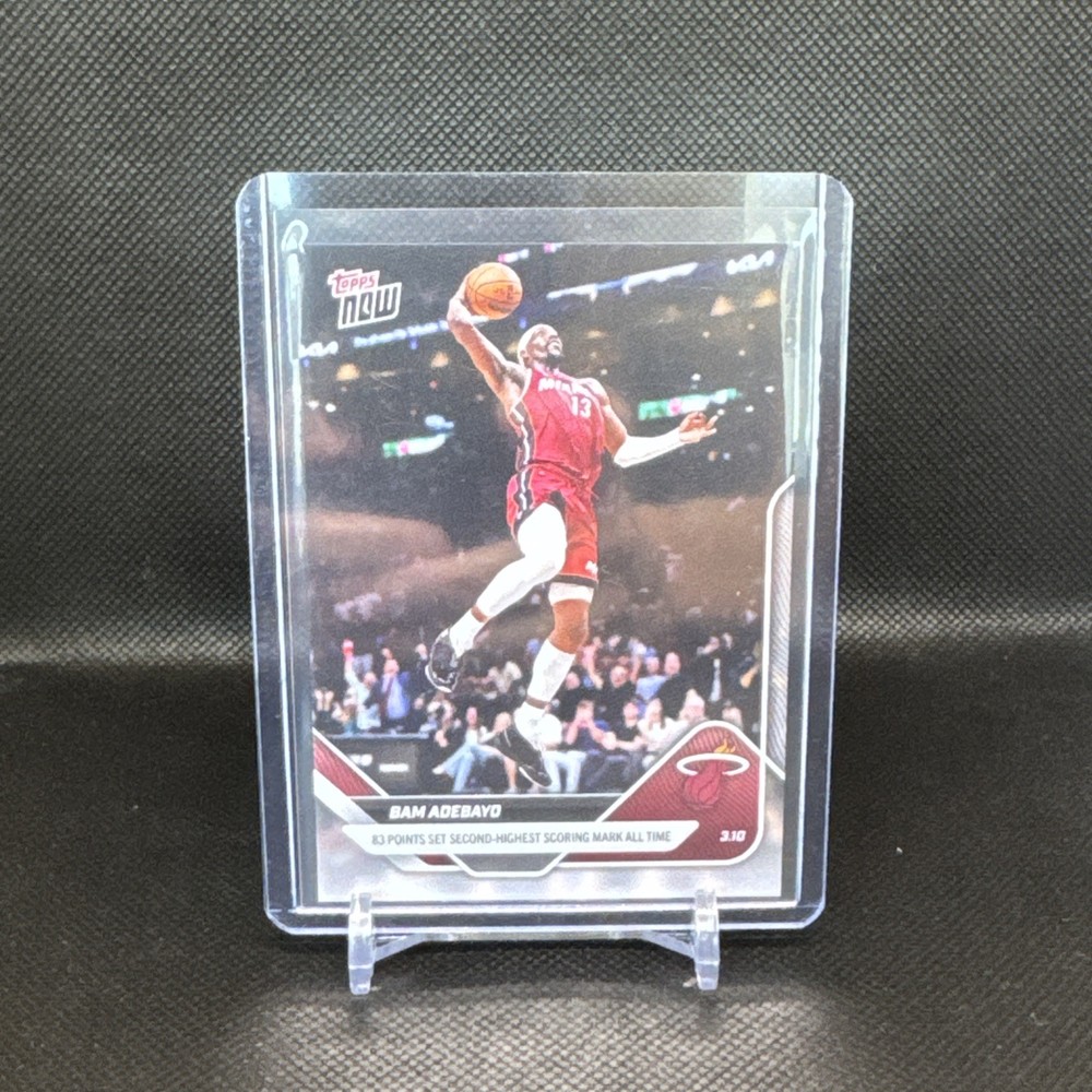 Bam Adebayo – 2025-26 NBA Topps NOW #201 – 83 SCORING POINT RECORD!