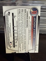 2025 Anthony Eyanson Bowman Chrome Auto Red Sox 1st Bowman