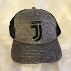 Fi Collection Juventus Soccer Gray/Black Mesh Trucker Cap Officially Licensed