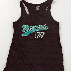 Seattle Mariners Women&rsquo;s XL Tank Top Navy Blue And Teal Soft As A Grape Brand