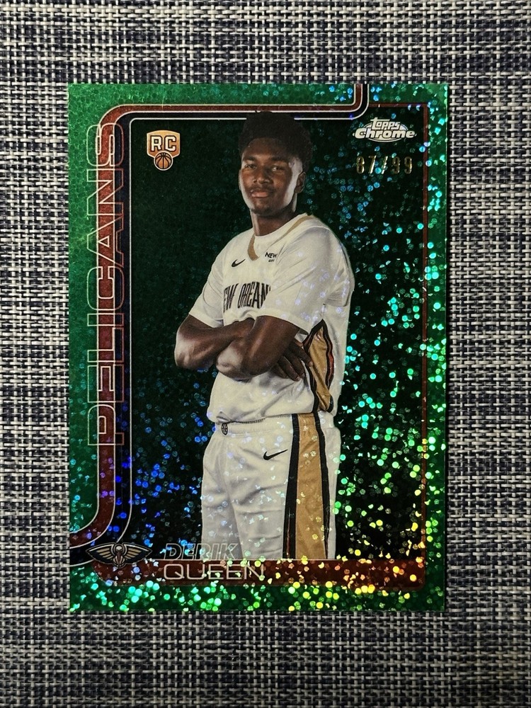 2026 Topps Chrome Update Image Variation Derik Queen RC Green Speckle /99 SSP🔥