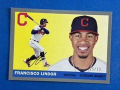 2020 Topps Archives Silver #23 Francisco Lindor Cleveland Indians #/99