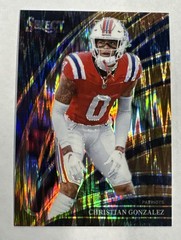 Christian Gonzalez /699 + /899-25’ Panini Revolution #155 + BRONZE #280-Patriots
