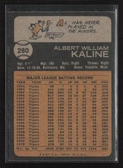 1973 Topps #280a Al Kaline – EX/NM Set Break!
