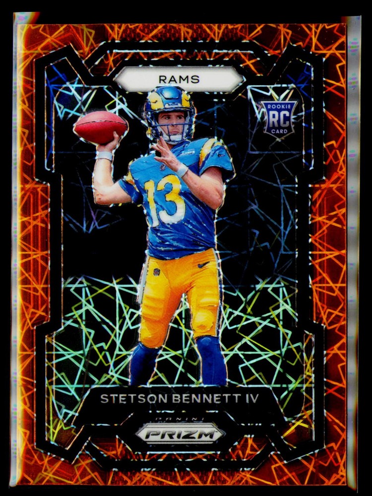 2023 Panini Prizm #358 Stetson Bennett IV Orange Lazer Prizms