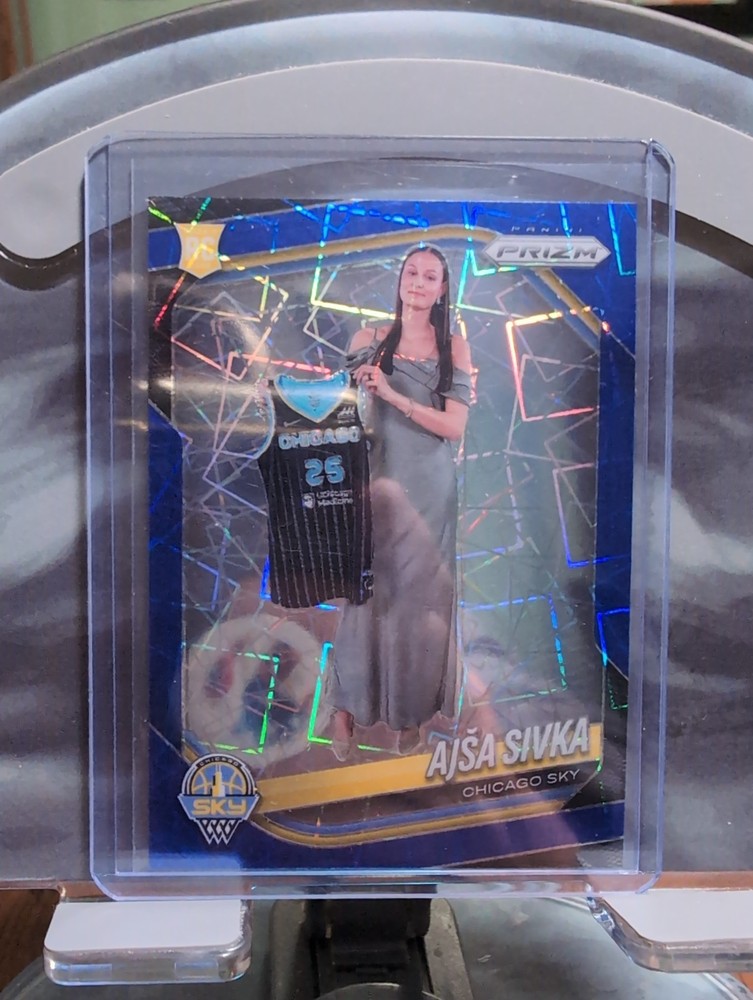 2025 Panini Prizm WNBA – Ajsa Sivka (RC) – #85 – Blue Velocity Prizm