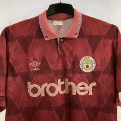 Manchester City Away Football Shirt 1990/92 Adults Large Umbro F653