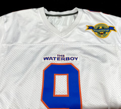 Autographed Waterboy Mud Dogs Football Jersey Adam Sandler Signed White Men&rsquo;s M