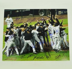 Chicago White Sox 2005 Series Champs Team Signed 16×20 Real Photo #4 w/ BAS COA