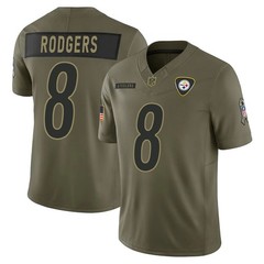 New 2025 Men&rsquo;s Steelers Olive Salute to Service Limited All Stitched Jersey=