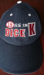 BOSTON RED SOX Hat Dice K #18 Embroidered MLB Adjustable to 7 5/8 FREE SHIPPING