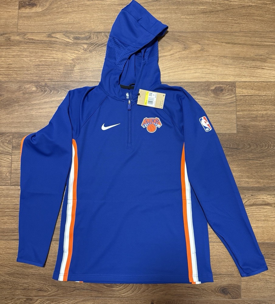 New York Knicks Nike Authentic On Court Quarter-Zip Hoodie Jacket 2025-26 Champs