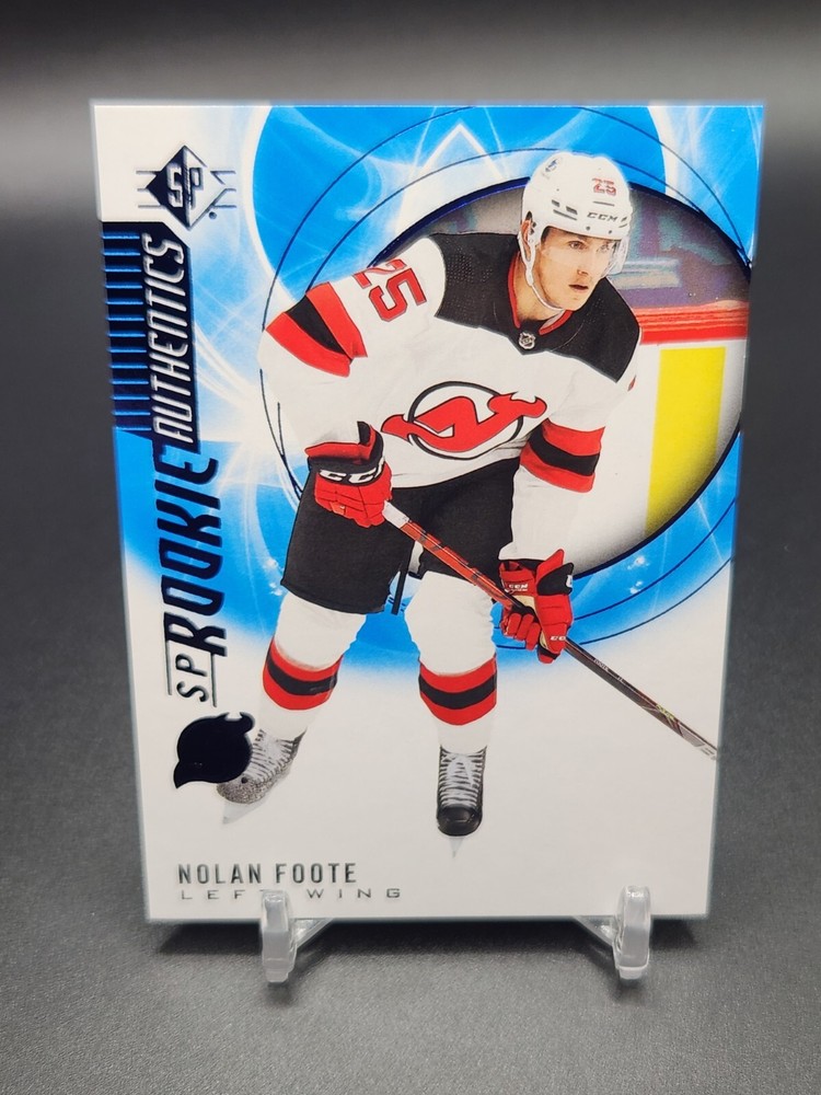 2020-21 UD Upper Deck SP Nolan Foote Blue SP Rookie Authentics RC #126 Card