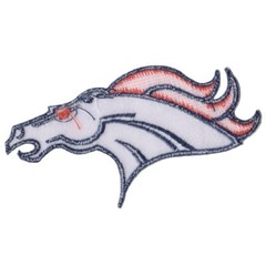 Wholesale CO Denver Broncos Logo Size 4.3&Prime;x2.3&Prime; Sew Embroidered Iron on Patches