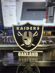 3d Printed Las Vegas Raiders Logo