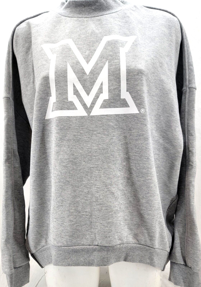 Miami OH University Redhawks Adidas Versa Crew Neck MiamiOH Sweatshirt Womens XL