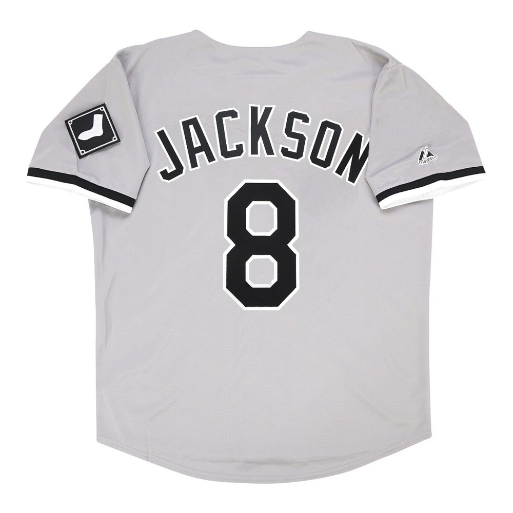Bo Jackson Chicago White Sox Grey Road Jersey w/ Team Patch Men&rsquo;s (S-3XL)