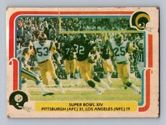 1980 Fleer NFL Team Action Super Bowl XIV #70 Pittsburgh AFC Los Angeles NFC