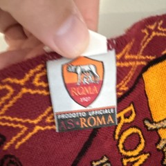 AS Roma Soccer Knit Fan Scarf – Burgundy Gold Officially Licensed Roma 1927