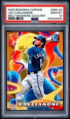 2025 Bowman Chrome – Melt Mashers Jac Caglianone #MM-24 Gold Refractor /50 (RC)