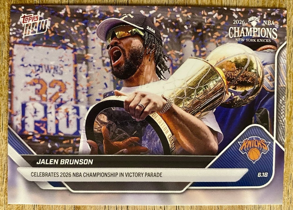 2025-26 Topps Now NBA #OS01 Jalen Brunson New York Knicks Parade