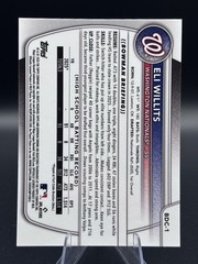 2025 Bowman Draft Eli Willits 1st Bowman Chrome True Purple Refractor /250 BDC-1