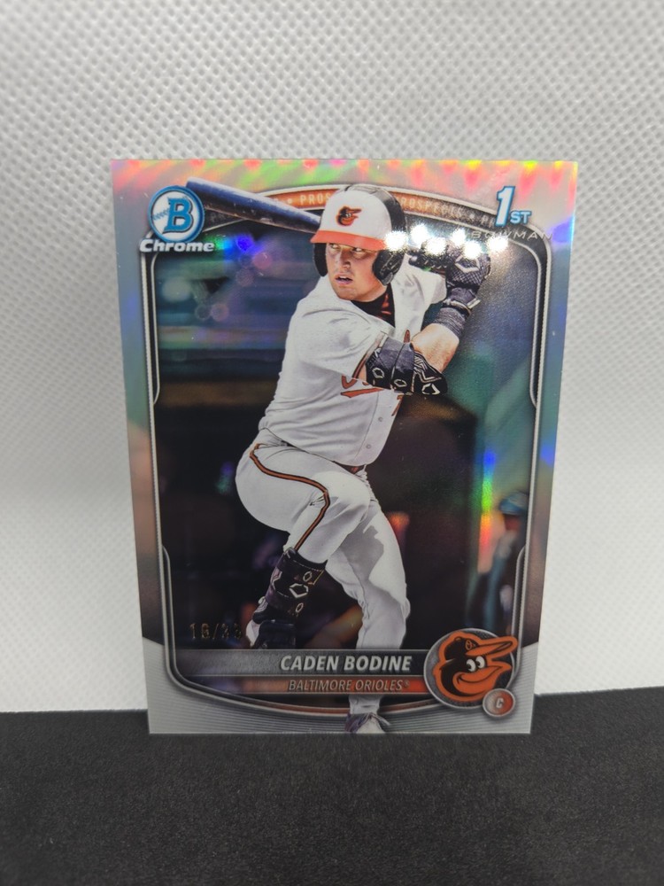2025 bowman draft baseball Caden Bodine Bowman Fractor 16/35 Error