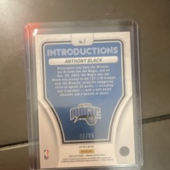 Panini 2023-24 Mosaic Anthony Black Introductions RC Blue Fast Break #2 /85