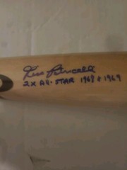 Rico Petrocelli Autographed Bat W/2x All-Star Inscription