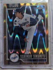 2026 Topps Chrome Yoshinobu Yamamoto Gold Raywave /50