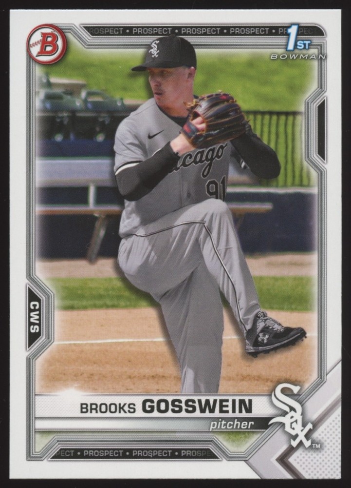 2021 Bowman Draft #BD-21 Brooks Gosswein Chicago White Sox