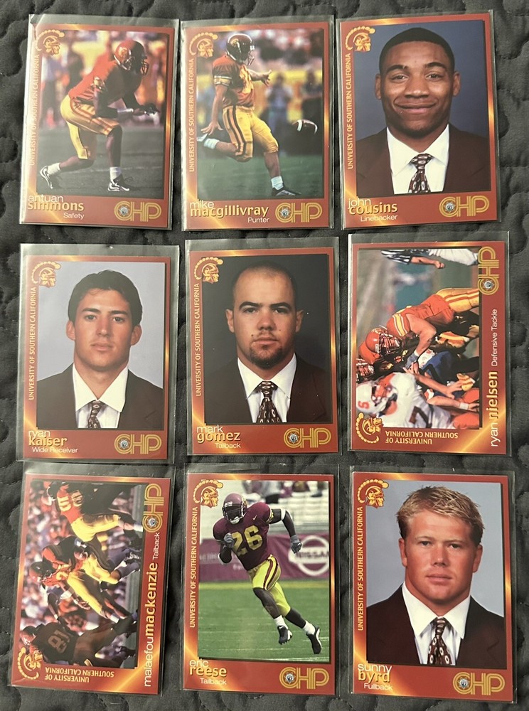 2001 USC Trojans Football CHP Police set see list for available players