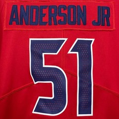 Will/#51/Anderson/Jr/Texans/Stitched/Jersey/Red/S/M/L/XL/2XL/3XL/4XL