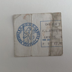 TICKET STUB-CHELSEA V MANCHESTER UNITED-DIVISION ONE-1978/79
