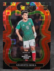 GILBERTO MORA 2025-26 SELECT FIFA WORLD CUP SOCCER RED PANDORA PRIZM RC MEXICO