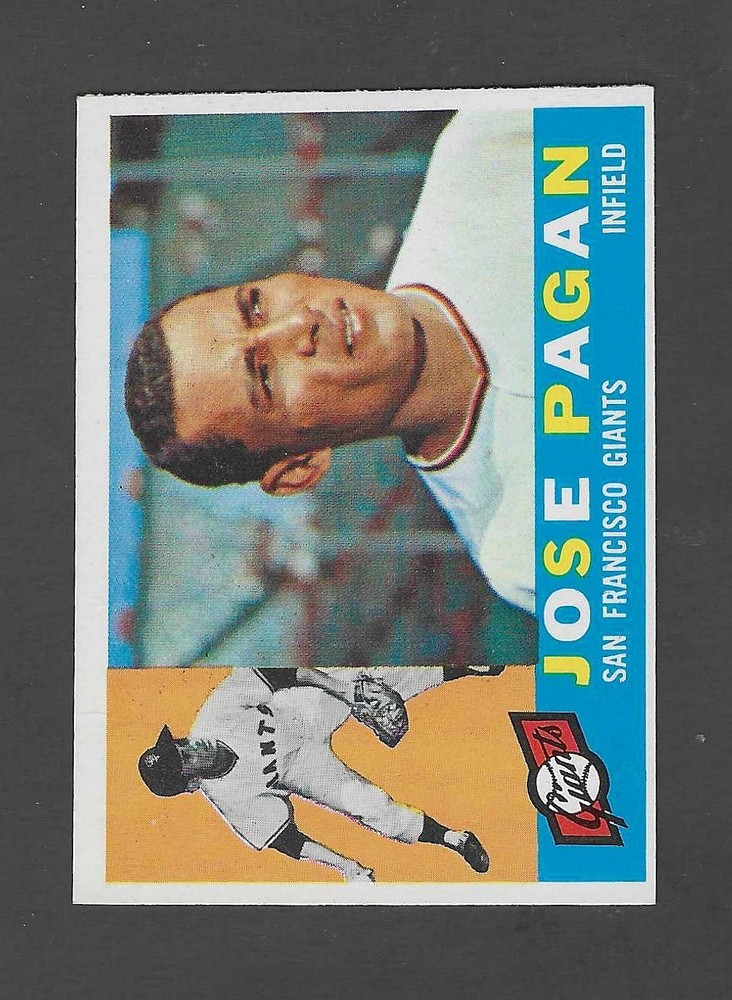 1960 Topps Baseball #67 Jose Pagan EX 067MO